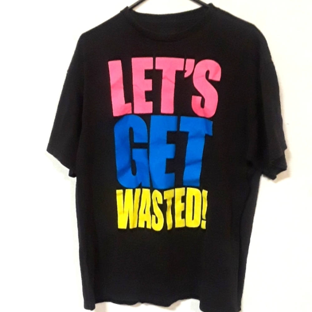 *C7MNS - VTG SPENCERS LET'S GET WASTED XL T SHIRT